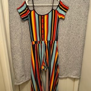 Cold shoulder romper